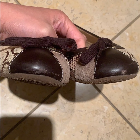 Coach Joan patchwork leather flats 7.5 - Picture 8 of 14